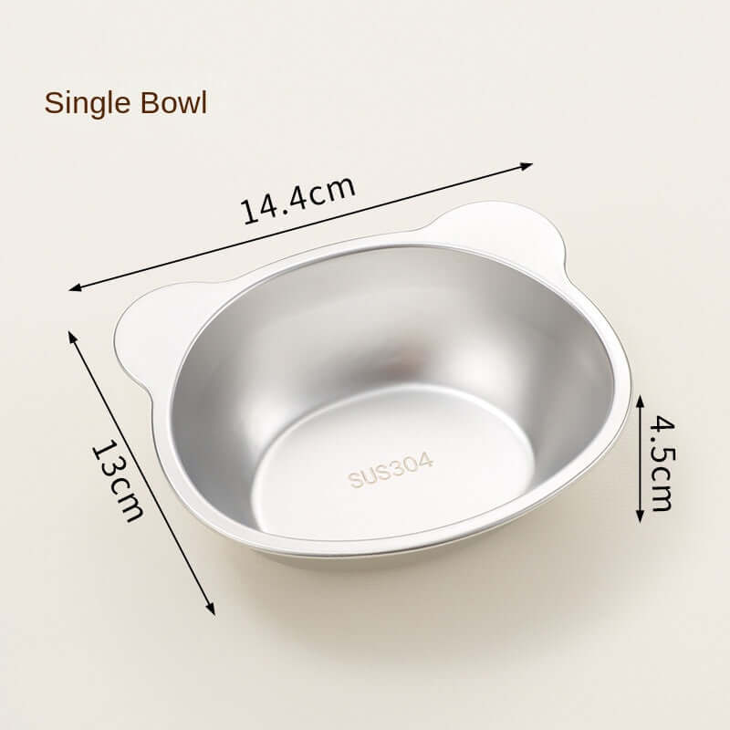 PawLift elevated cat bowl with stainless steel stand