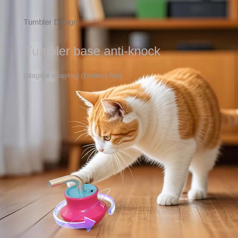 automatic laser cat toy with wobble base for cats