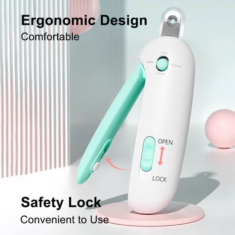 Adjustable pet nail clipper for safe home grooming