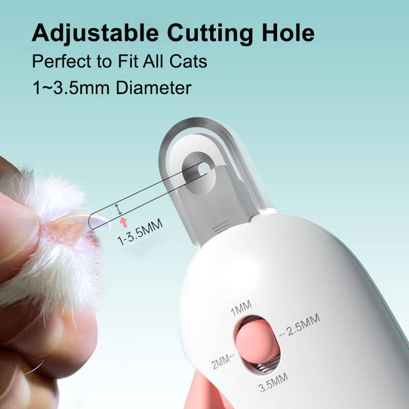 Adjustable pet nail clipper for safe home grooming