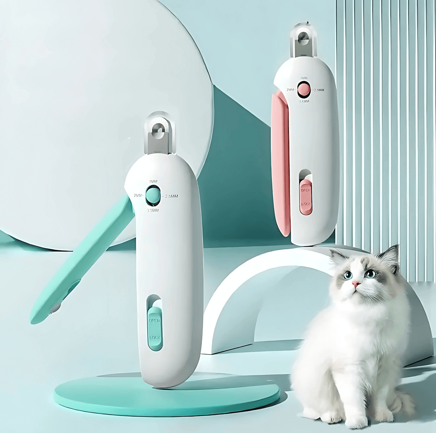 Adjustable pet nail clipper for safe home grooming