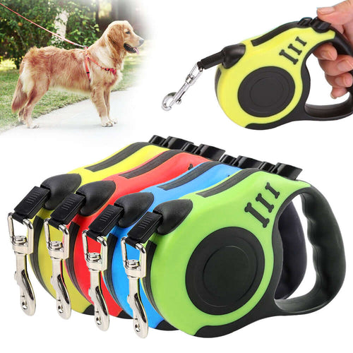 Dog owner holding Ultimate Retractable Dog Leash on walk