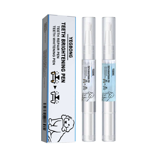 Teeth Whitening Pen for pets - dual-action dental care kit with two pens for dogs and cats