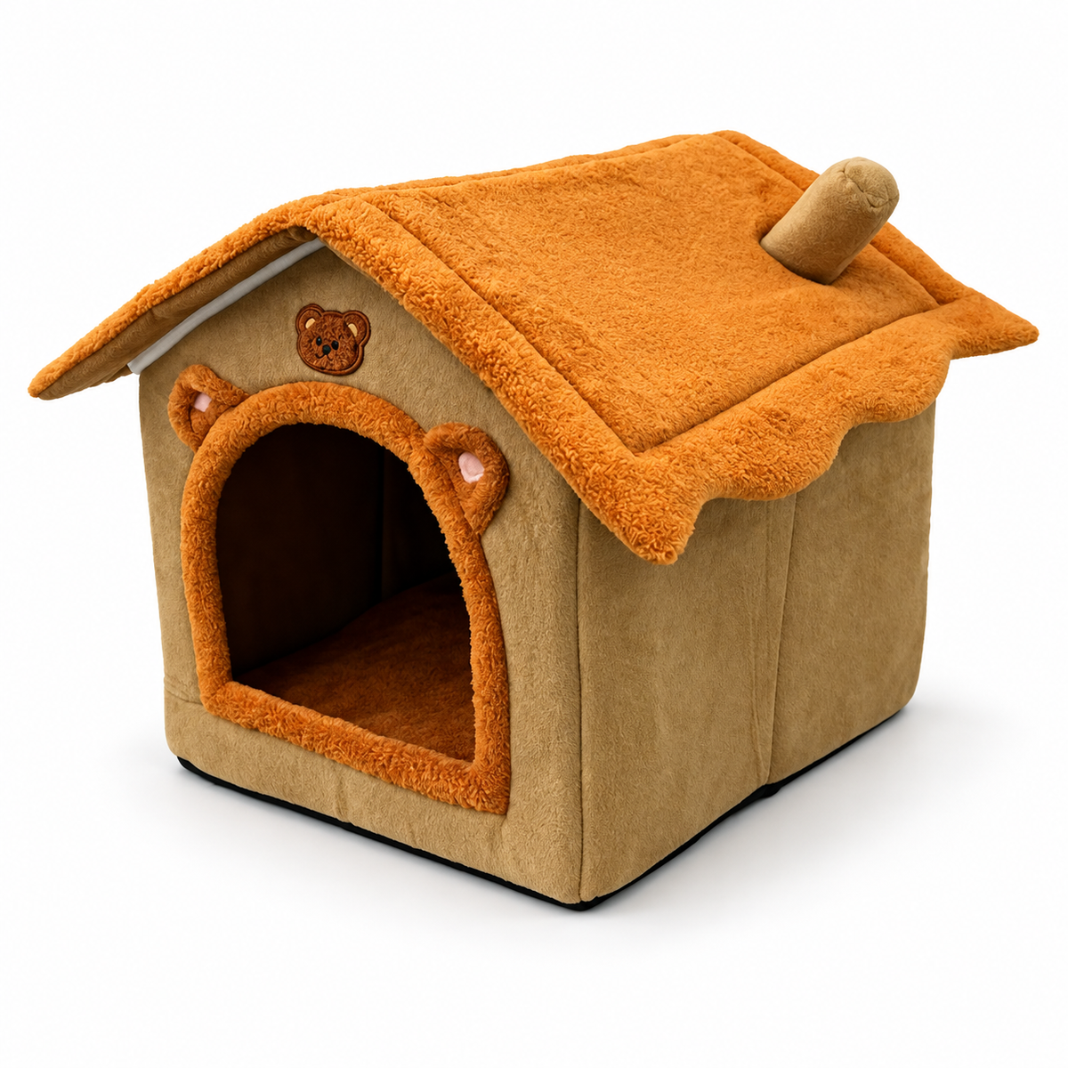 Cat Cave Bed – Cozy House-Style Hideaway with Washable Cover