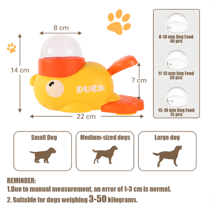 DuckiePlay interactive pet treat dispenser