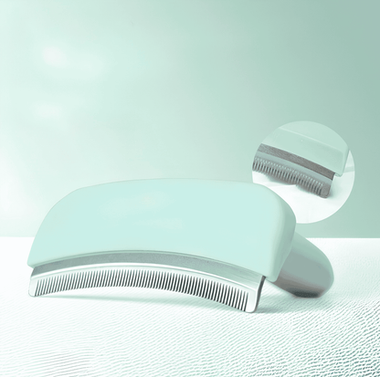 Green Cat Deshedding Comb for cats, dogs, and shedding pets