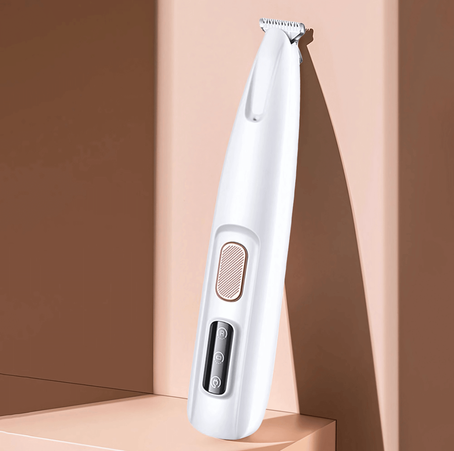 LED pet paw trimmer with built-in light for safe grooming