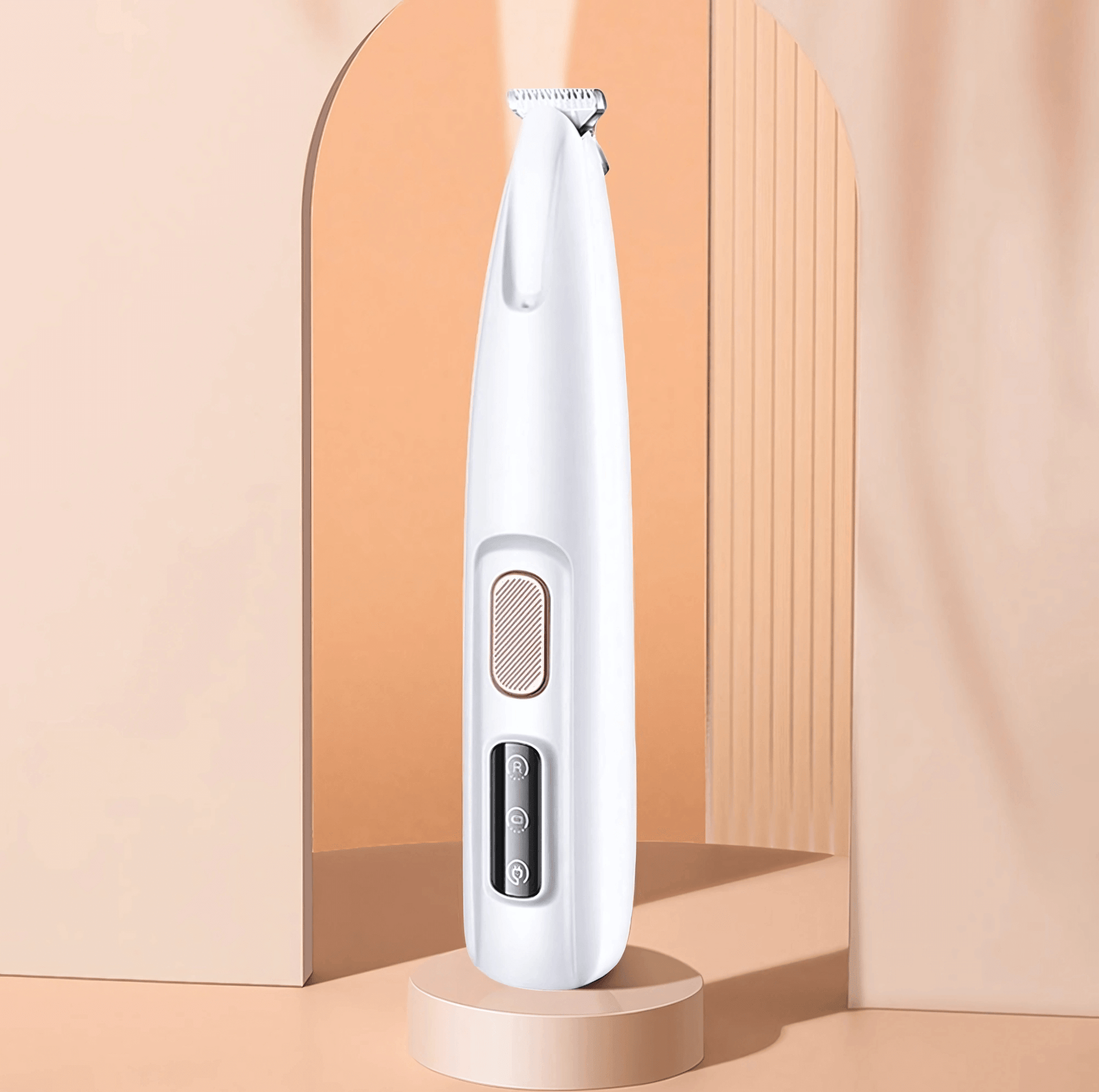 LED cat and dog paw trimmer with built-in light for safe grooming