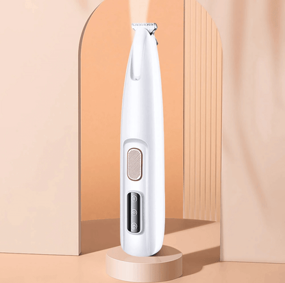 LED cat and dog paw trimmer with built-in light for safe grooming