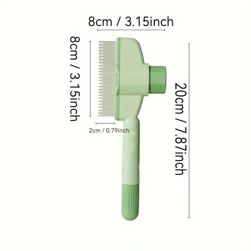 self-cleaning pet brush