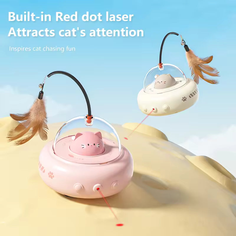 PawChase interactive cat teaser toy for bored indoor cats and kittens