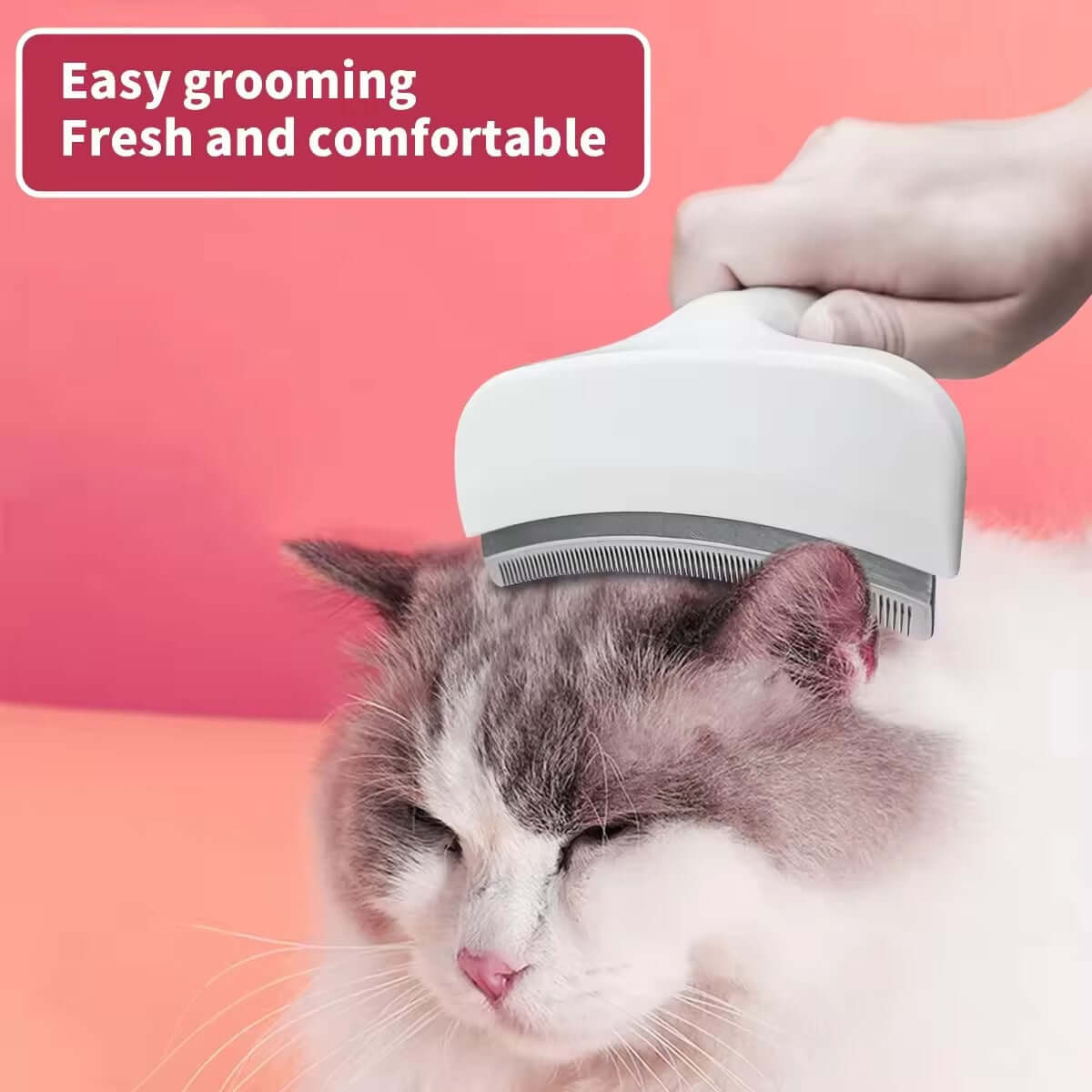 Cat Deshedding Comb for removing loose cat hair