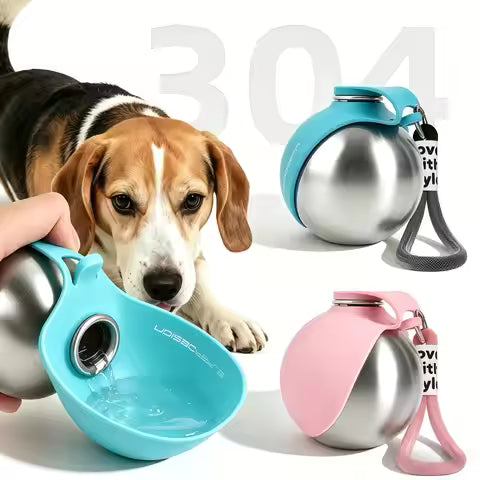 Portable dog water bottle for walks parks and outdoor trips